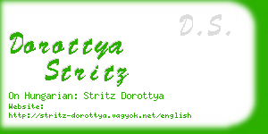 dorottya stritz business card